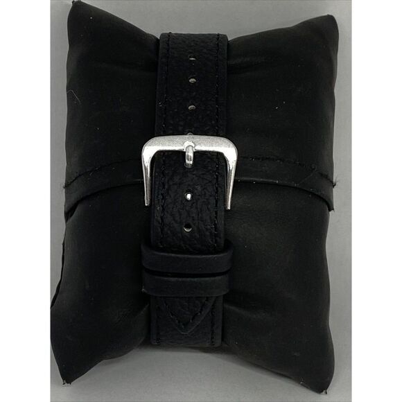 Fossil Riley ES2811 Women Black Leather Rose Gold Analog Dial Quartz Watch RK410 - Picture 6 of 12